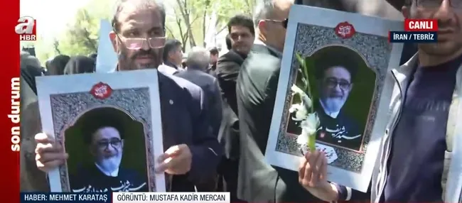 İran’daki helikopter kazası | Doğu Azerbaycan Valisi Rahmeti ve Tebriz İmamı Haşim’e veda