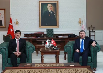 Son dakika: Sağlık Bakanı Fahrettin Koca Japonya’nın Ankara Büyükelçisi Bay Akio Miyajima ile görüştü