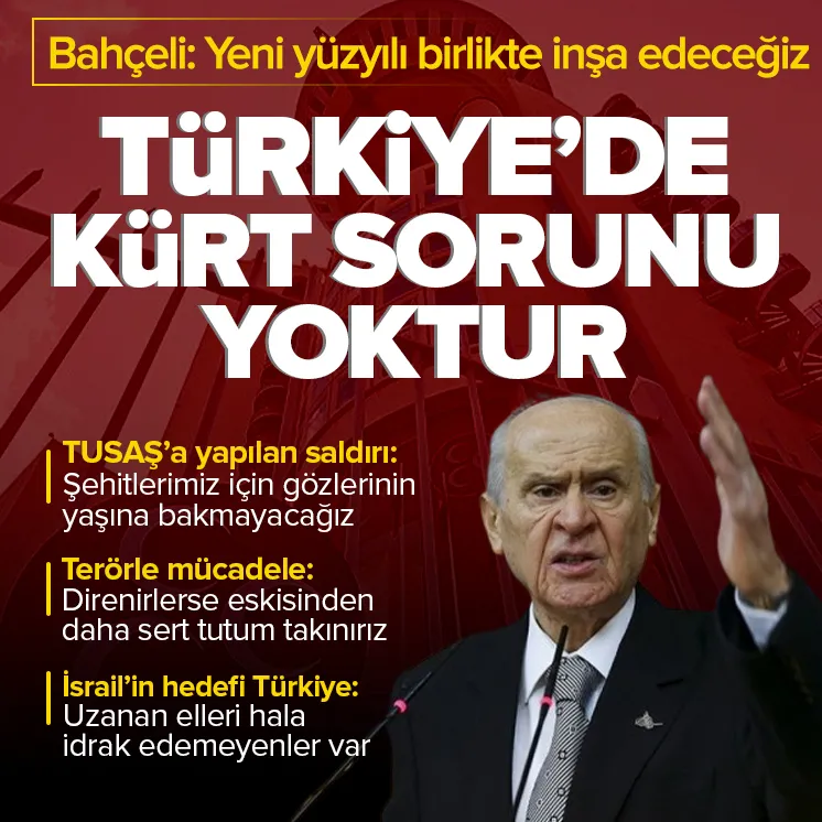 Bahçeli: Türkiyede Kürt sorunu yoktur