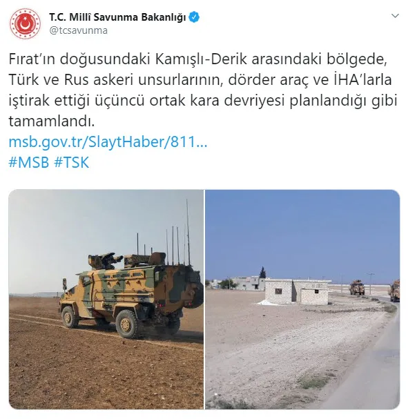 MSB'den Türk-Rus kara devriyesi ile ilgili yeni açıklama - 1