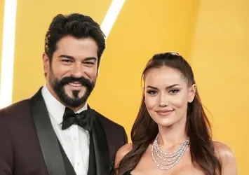 Burak Özçivit ve Fahriye Evcen sosyal medyada ilgi odağı oldu! Oğullarıyla etkinliğe katıldılar