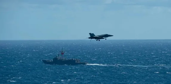 TSK unsurları USS Dwight D. Eisenhower Uçak Gemisi Görev Grubu ile Doğu Akdeniz'deki eğitim gerçekleştirdi - 4