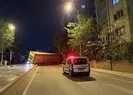 TIR sitenin çitlerine çarparak devrildi