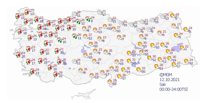 Meteoroloji son dakika hava durumu uyarısı | İstanbul Ankara İzmir'de sıcaklıklar... - 4