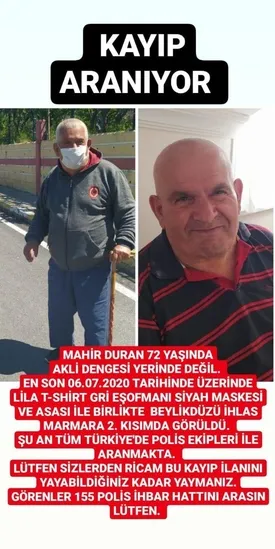 İstanbul, dünden beri kaybolan Mahir Amca’yı arıyor - 3