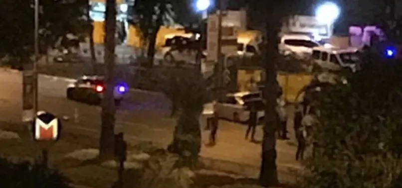 Vatan emniyetin önündeki şüpheli araca müdahale