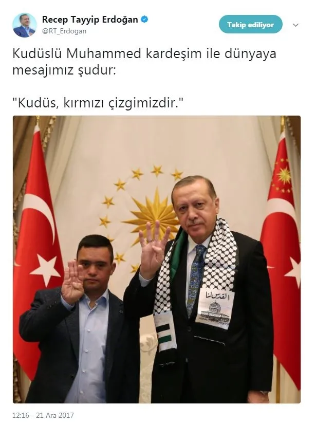 Cumhurbaşkanı Erdoğan'dan dünyaya Kudüs mesajı - 1