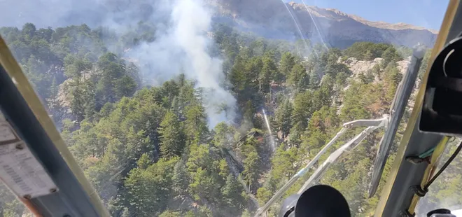 Son dakika | Manavgat'ta korkutan anlar! Yangın kontrol altında