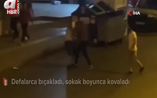 Defalarca bıçakladı, yol boyu kovaladı