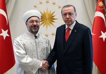 Başkan Erdoğan, Ali Erbaş ile görüştü