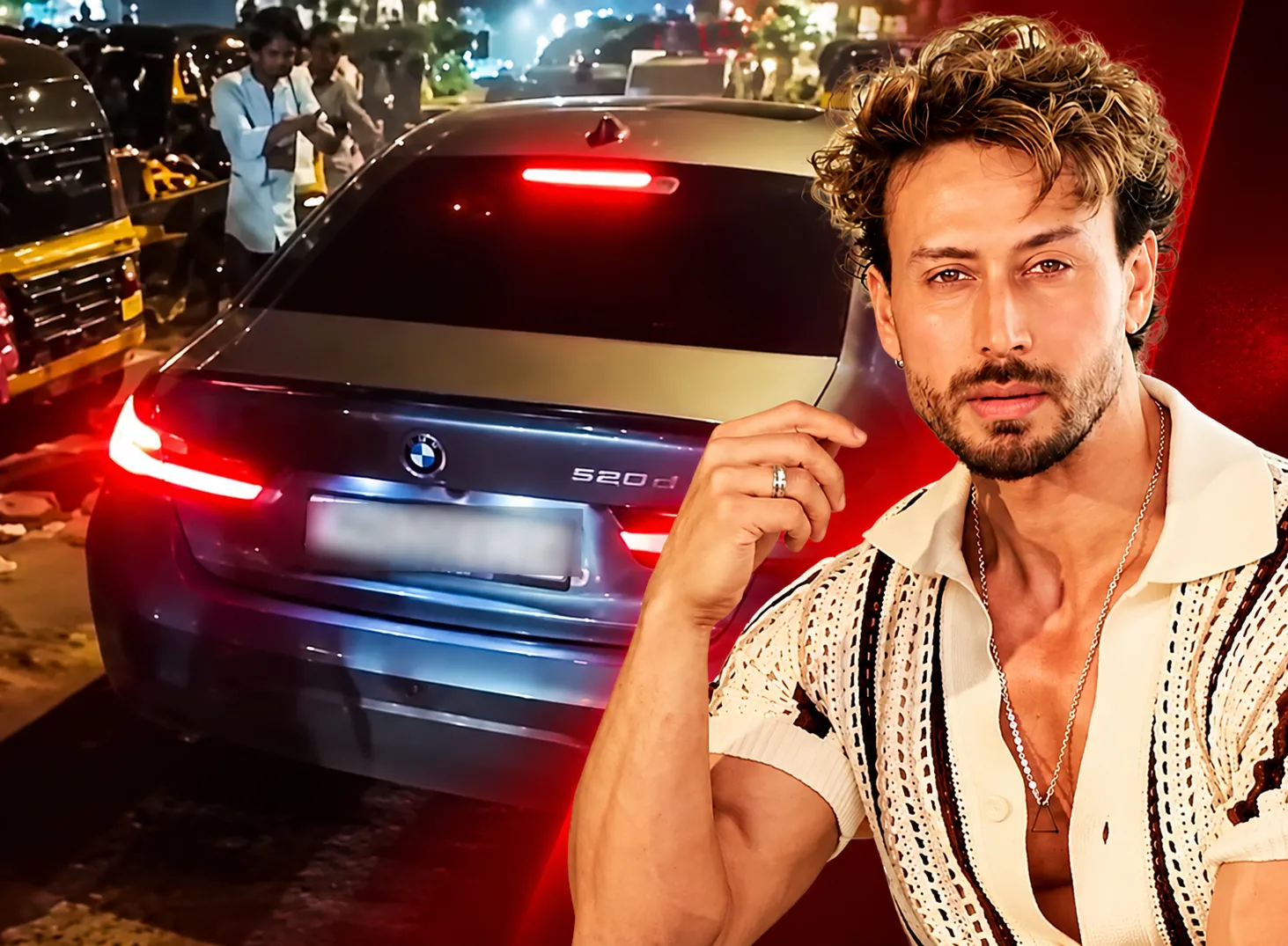 Bollywood yıldızına silahlı pusu! Tiger Shroff'un aracına kurşun yağdırdılar
