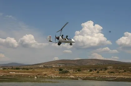 Havacılık tutkunlarının ’gyrocopter’ ilgisi