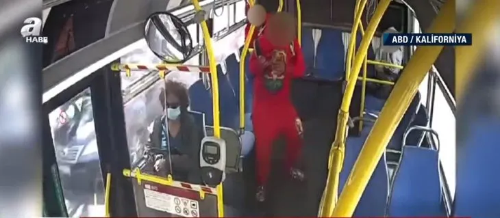 Otobüste akılalmaz olay! Önünde oturan kadın yolcunun saçını yaktı