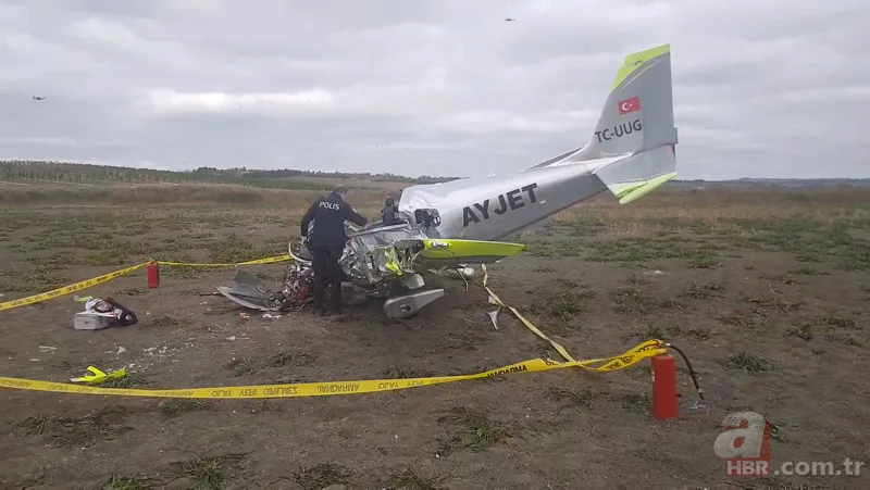 Son dakika: İstanbul Büyükçekmece'de eğitim uçağı düştü! A Haber olay yerinde 8