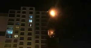 Ankara’da 16 katlı binada yangın