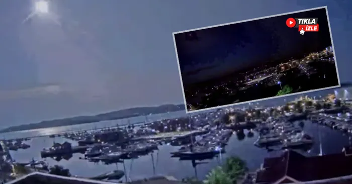 Atmosfere giren meteor geceyi gündüze çevirdi! O anlar kameraya yansıdı - 1