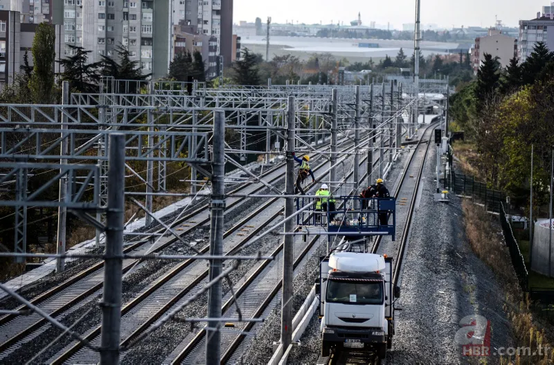 Yüzde 94'ü tamamlanan Halkalı-Gebze banliyö tren hattı havadan görüntülendi 14