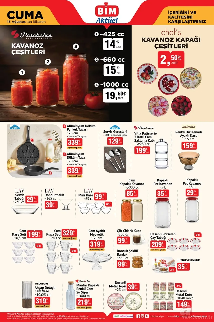 15 AĞUSTOS BİM AKTÜEL KATALOG: Bu hafta hangi ürünler indirimde? Stanley termos ve ankastre set BİM’de şok fiyatla satışta 3