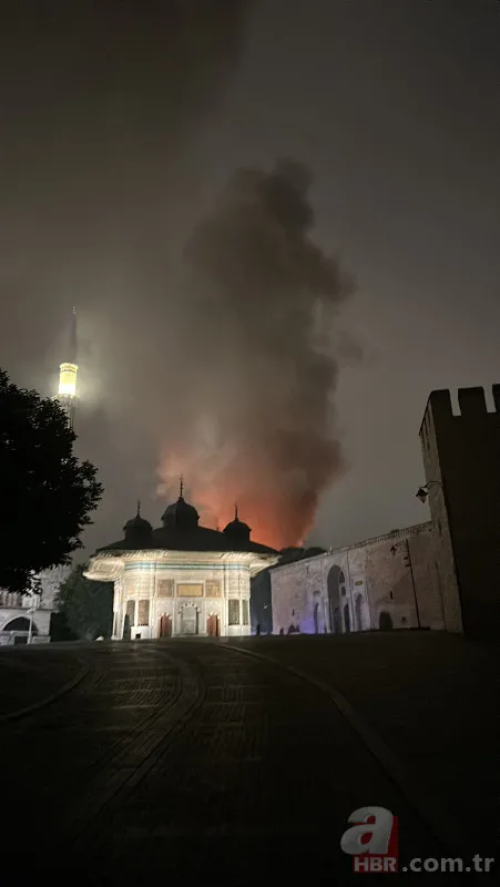 Topkapı Sarayı'ndaki tarihi restoranda yangın! Milli Saraylar Başkanlığı'ndan açıklama geldi 4