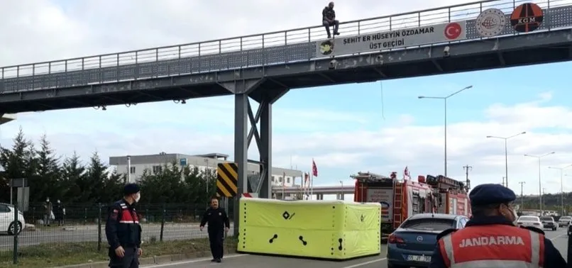 İntihar girişiminde bulunan kişi bu sözle ikna edildi: Buradan atlarsan ölmezsin ki