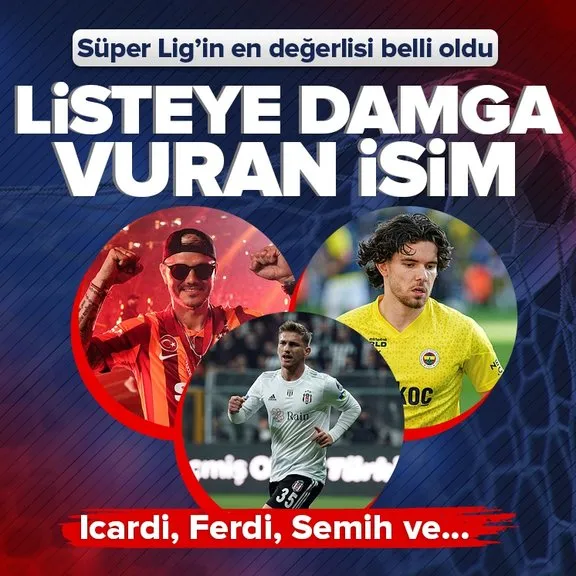 Süper Lig’in en değerli futbolcusu kim? Barış Alper Yılmaz, Ferdi Kadıoğlu, Mauro Icardi... Listeye o isim damga vurdu