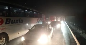 Anadolu Otoyolu’nda montaj çalışması