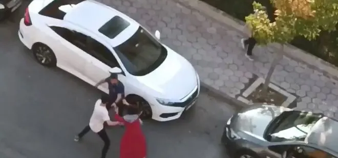İstanbul’da kadına şiddet kamerada! Boşanma aşamasındaki eşine tekme ve yumruklarla saldırdı