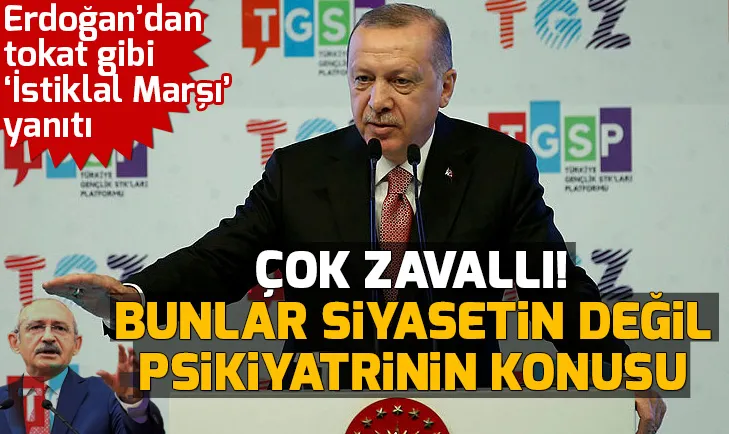 Erdoğandan Kılıçdaroğluna tokat gibi İstiklal Marşı yanıtı