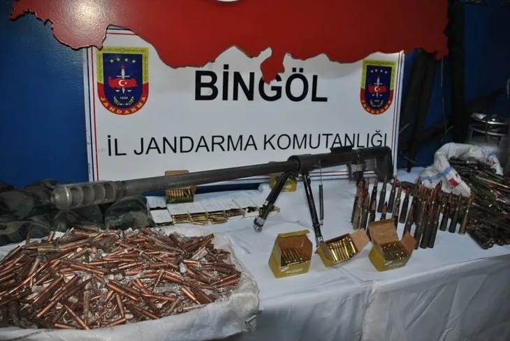 Bingöl’de PKK’nın silah deposu çökertildi
