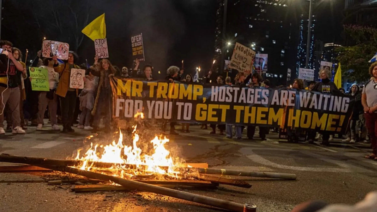 Tel Aviv sokakları yangın yeri! Amerika'ya sitem Netamyahu'ya öfke: İsrailli olmak utanç verici