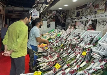 Tezgahlarda palamut ve hamsi bolluğu