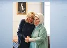 Emine Erdoğan Brigitte Macron ile görüştü