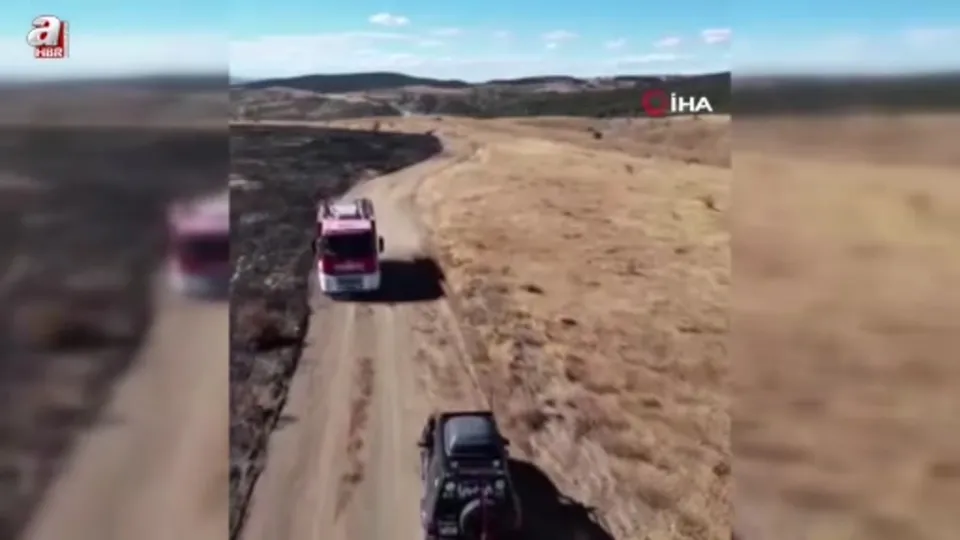 Çankırı’da çıkan arazi yangını söndürüldü