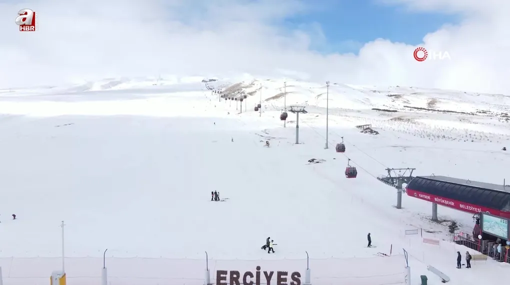 Erciyes'te sezon rekoru kırıldı
