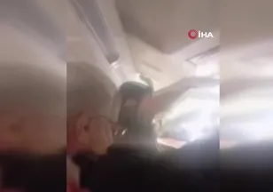 İran'da yolcu uçağında panik