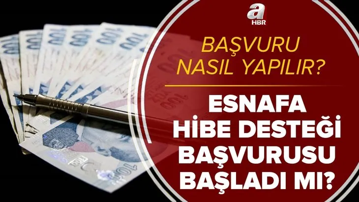 Esnaf hibe desteği e-Devlet başvuru başladı mı? 3.000 TL ve 5.000 TL hibe desteği kimlere verilecek?