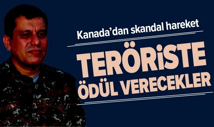 Kanada terörist Mazlum Kobani’ye ödül verecek