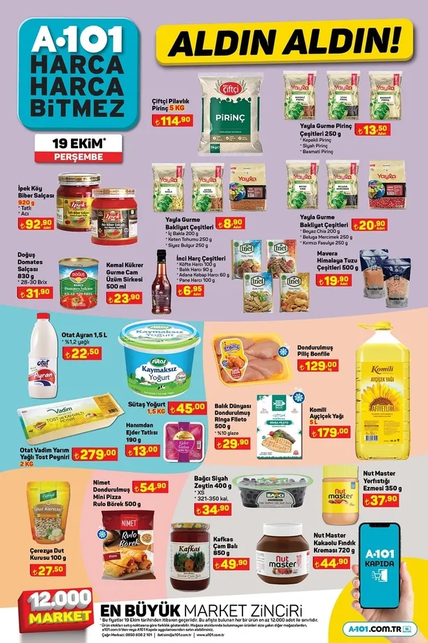 20 Ekim A101 aktüel ürünler kataloğu yayınladı! A101’de sıvı yağı 179 TL’ye, fön makinesi 349 TL’ye, sürahi 34,90 TL’ye, kitaplık 590 TL’ye satışa sunuluyor. - 12