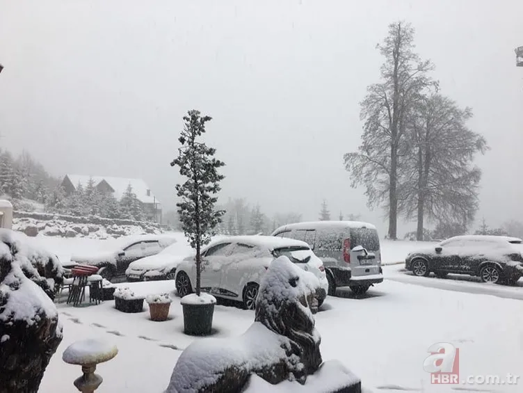 Kocaeli ve Bolu'nun yüksek kesimlerine ilk kar düştü 2