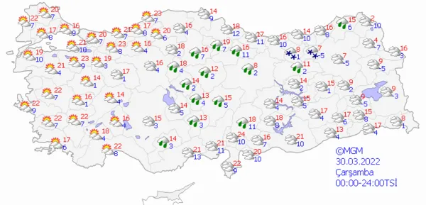 1648219434877.png Önce yağmur sonra güneş! Sıcaklıklar 20 dereceye yükselecek! Meteoroloji 5 günlük raporu güncelledi! İstanbul Ankara İzmir hava durumu... - 9