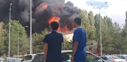 Erzurum Atatürk Üniversitesi yemekhanesinde yangın çıktı! A Haber olay yerinde!