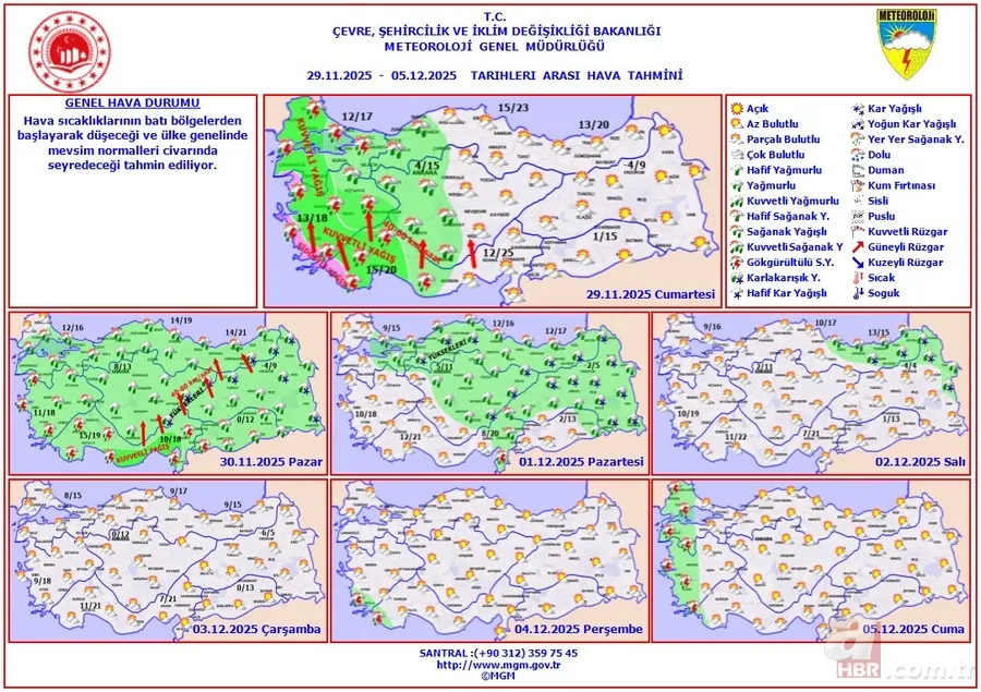 Türkiye genelinde yağış: O saatlere dikkat! Meteorolojiden 8 il için sarı ve turuncu kod 18