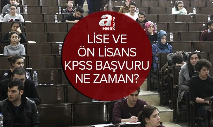 Lise ve ön lisans KPSS başvuruları başladı mı? 2022 ortaöğretim ve ön lisans KPSS başvuru ne zaman başlayacak?