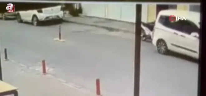 Kontrolden çıkan motosiklet duvara çarptı