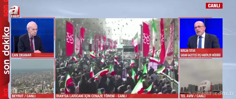 İran'da Ali Laricani için cenaze töreni! Binler katıldı 5