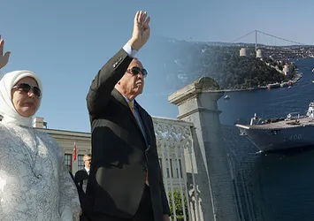 Başkan Erdoğan selamladı! Mavi Vatan'ın gururlarından Boğaz'da tarihi geçiş