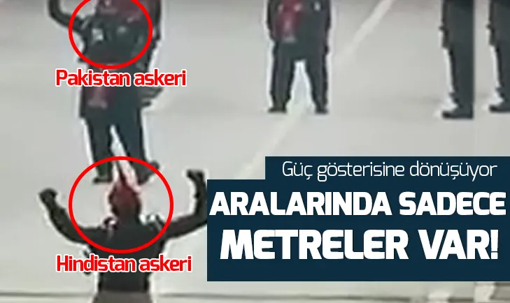 Pakistan - Hindistan arasındaki geleneksel sınır töreni