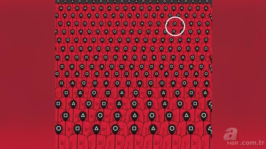 Zeka Testi: Squid Game meydan okuması! 8 Saniyede tek farklı oyuncuyu bulabilir misiniz? 3