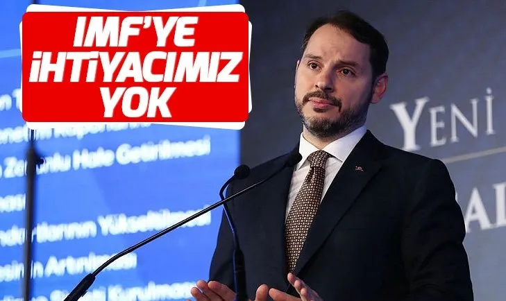 Bakan Albayraktan IMF mesajı