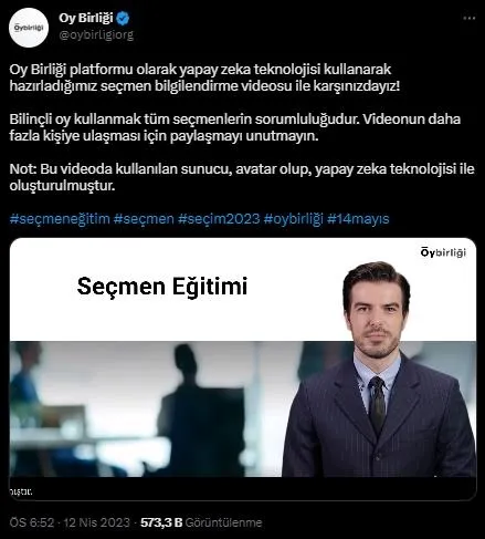 secim-tarihinde-bir-ilk-oy-birligi-platformundan-yapay-zeka-asistani-ile-secmen-ve-musahit-egitimi-1681379462943.jpeg Seçim tarihinde bir ilk! Oy Birliği Platformu'ndan yapay zeka asistanı ile seçmen ve müşahit eğitimi - 1